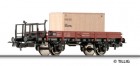 76556 Sachsenmodelle Flat car type X loaded with crate